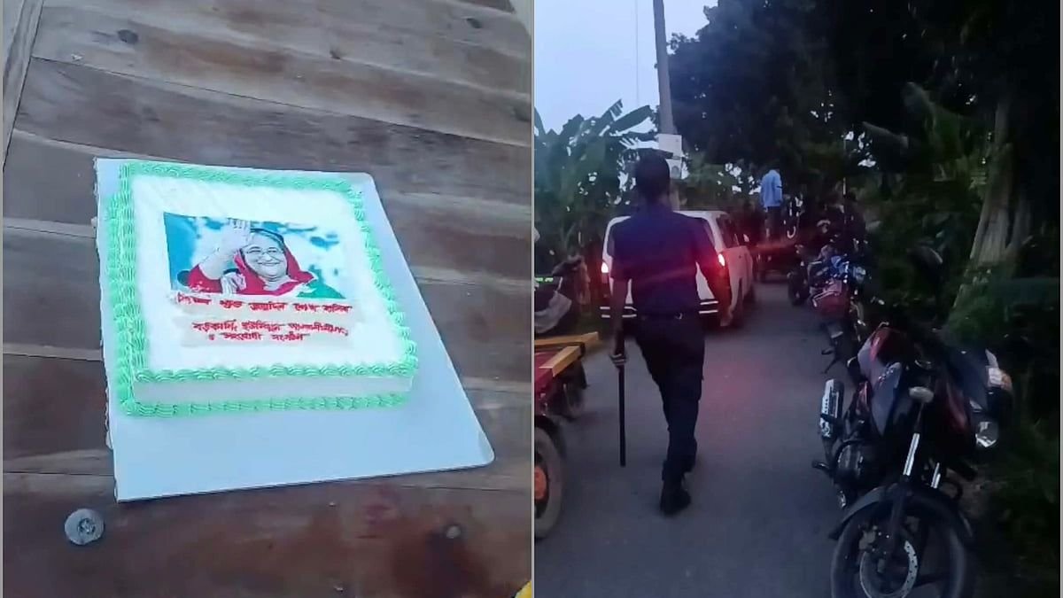 পুলিশ দেখে কেক ও মোটরসাইকেল ফেলে পালালেন নিষিদ্ধ ছাত্রলীগের নেতা-কর্মীরা